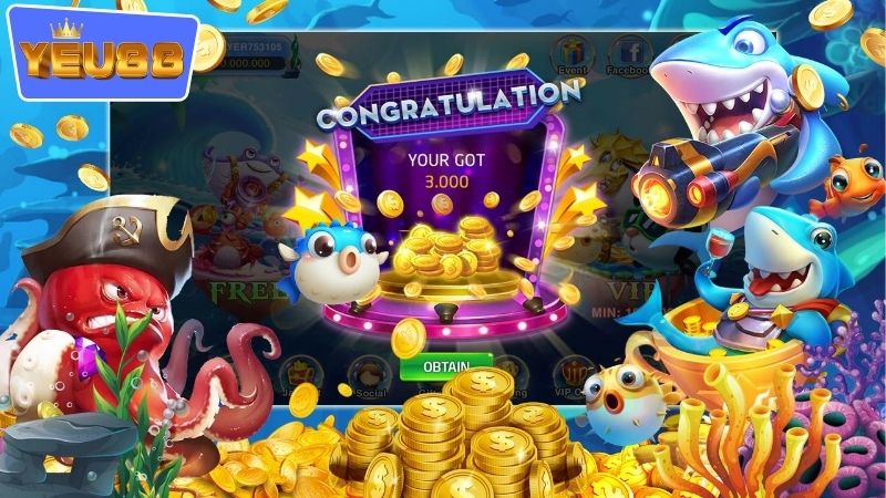 Các loại game bắn cá 3D YEU88 được yêu thích nhất hiện nay